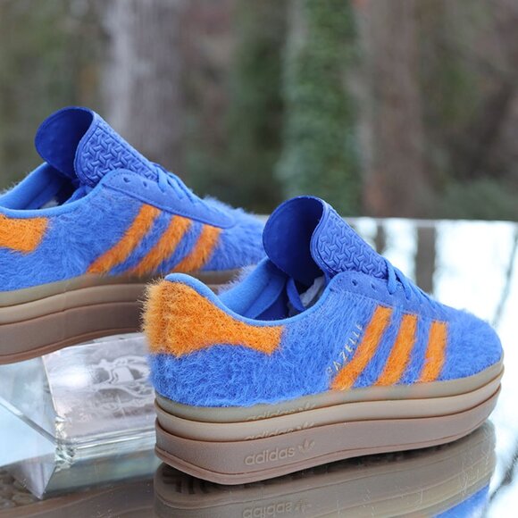 Adidas Gazelle Bold Hi Res Blue Orange - Picture 13 of 15